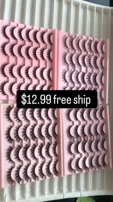 $12.99 for 4 packs lashes