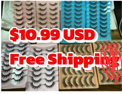 $10.99 for 8 packs lashes