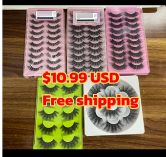 $10.99 for 5 packs lashes