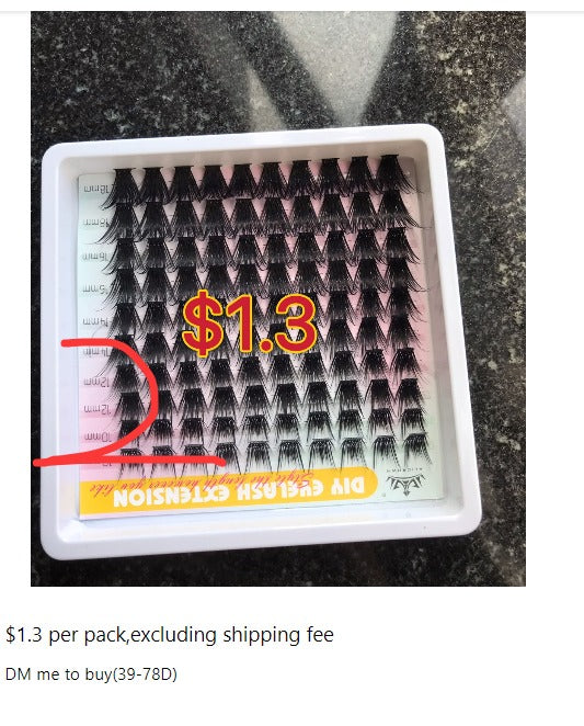 $9.85 for 3 packs lashes
