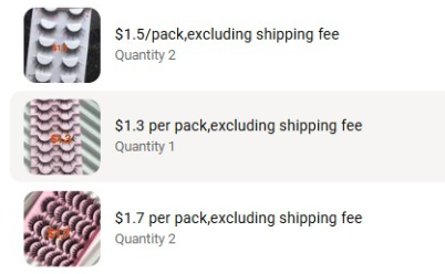 $105.69 for lashes and remover and tweezer