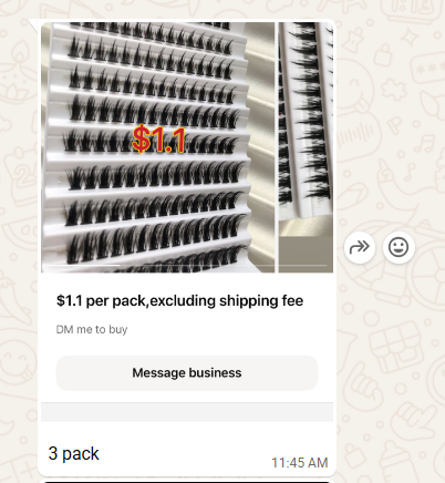 25.80$ for 11 packs lashes