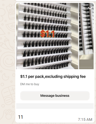 43.9 for 21 packs lashes