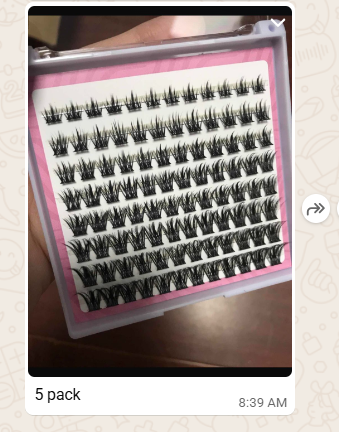 43.9 for 21 packs lashes