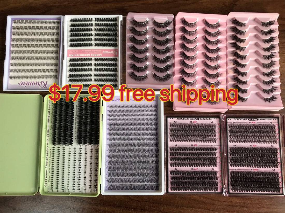 $17.99 for 7 trays lashes,usps free shipping