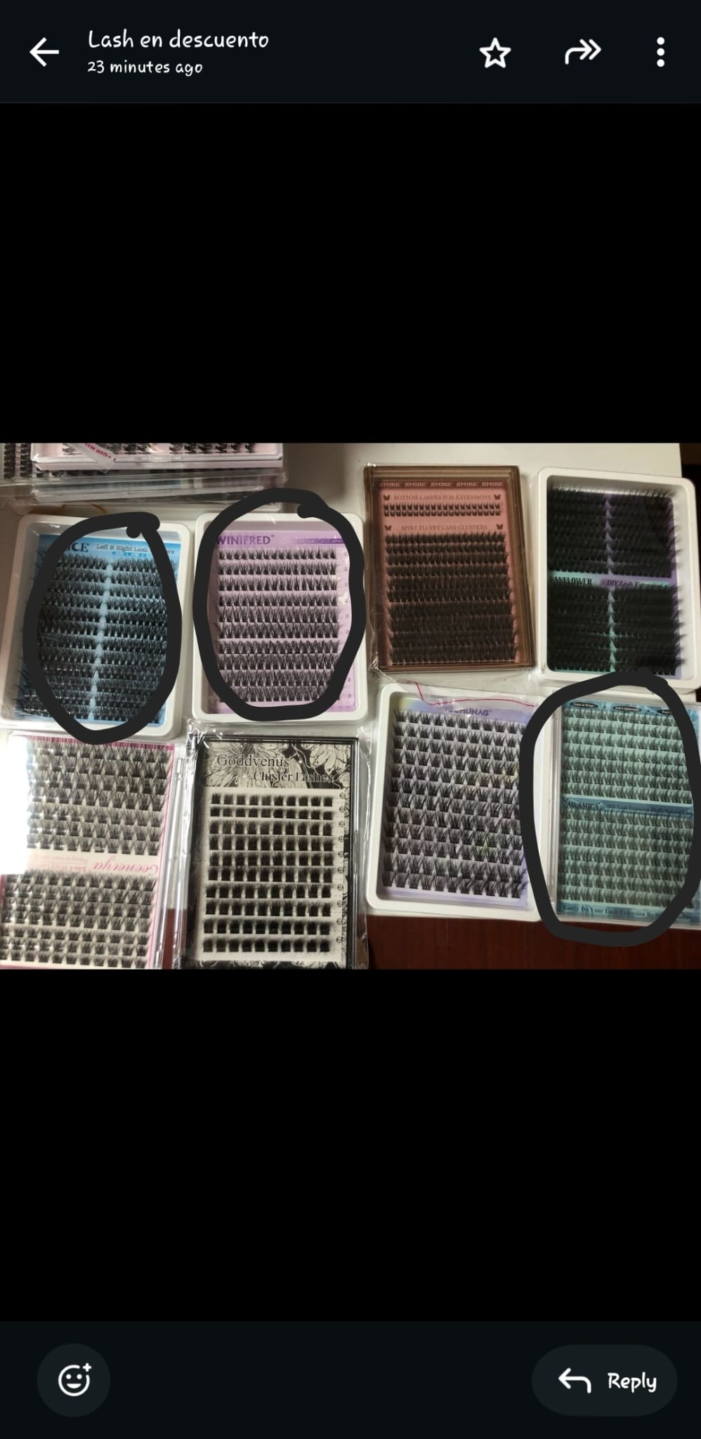30$ for 12 packs lashes+4 tweezers
