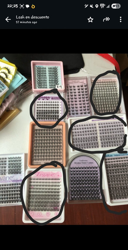 30$ for 12 packs lashes+4 tweezers
