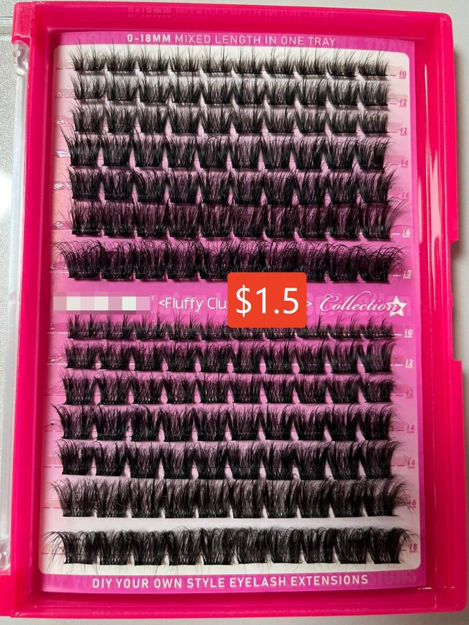 6$ for one pack lashes