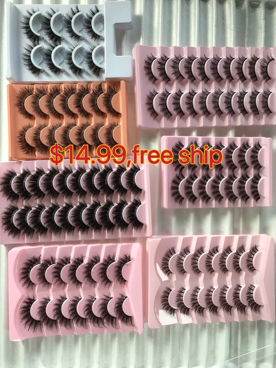 $14.99 for 7 packs of lashes