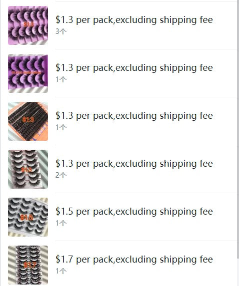 $22.50 for 10 trays lashes